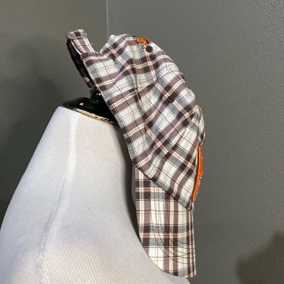 Hooters Plaid Baseball Hat Top of The World 100% cotton Embroidered Rare HTF - Picture 9 of 14